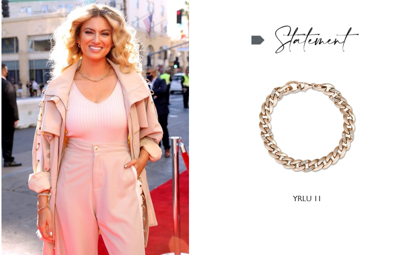 Tori Kelly wearing a Le Vian® bracelet to the 2021 AFI Fest World Premiere of Illumination