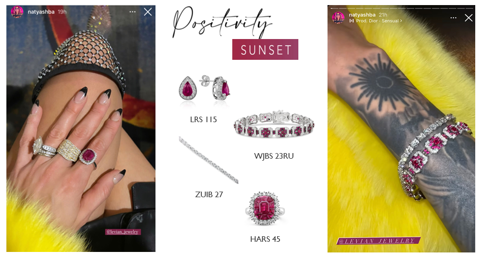 Nathalia Ashba wearing Le Vian® jewelry to the Latin Grammy’s